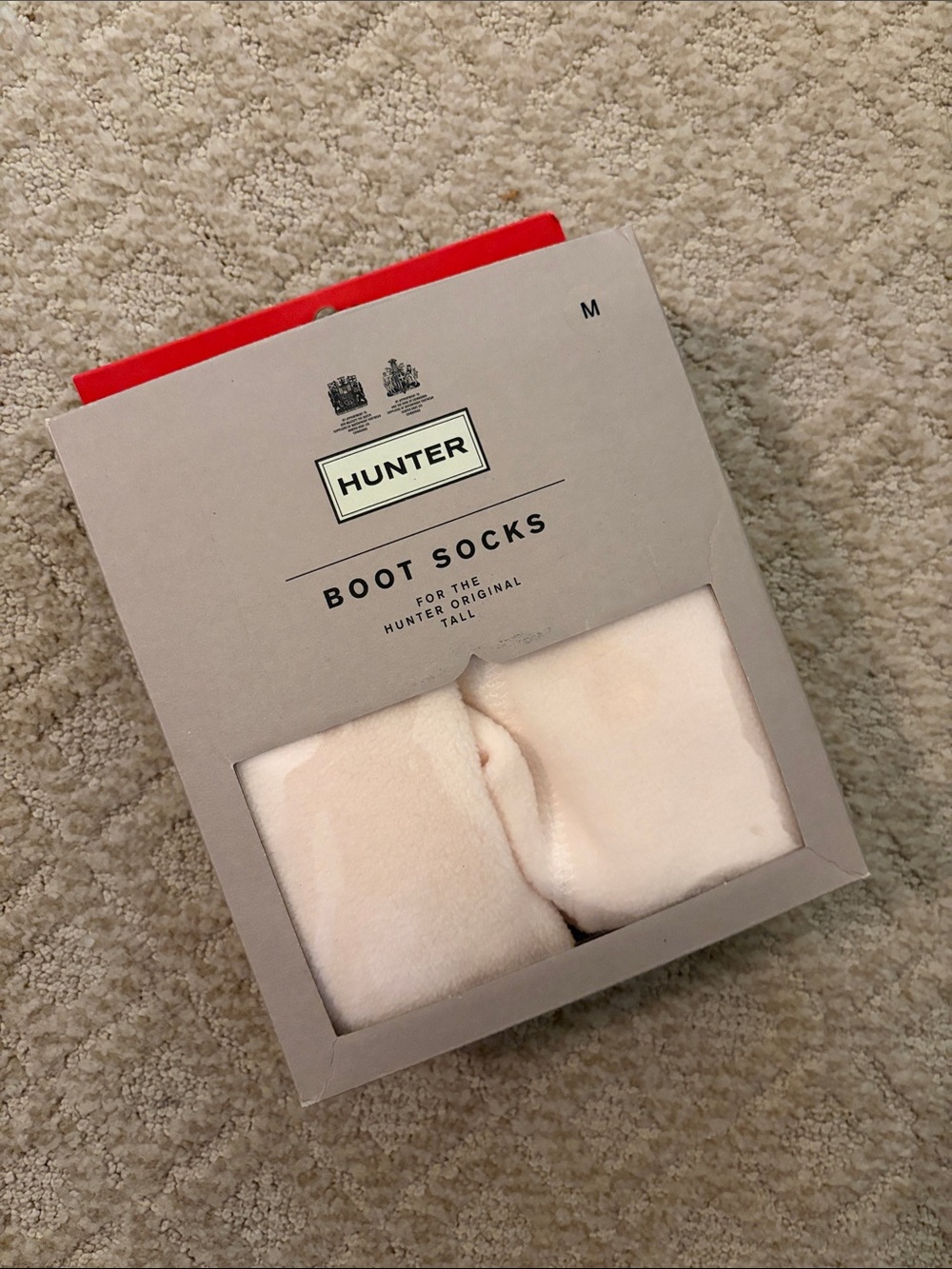 Hunter Cream Boot Socks